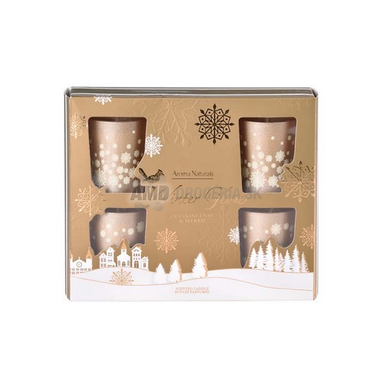 SVIEČKA V SKLE FRANKINCENSE & MYRRH 50 X 62 MM 6 KS 