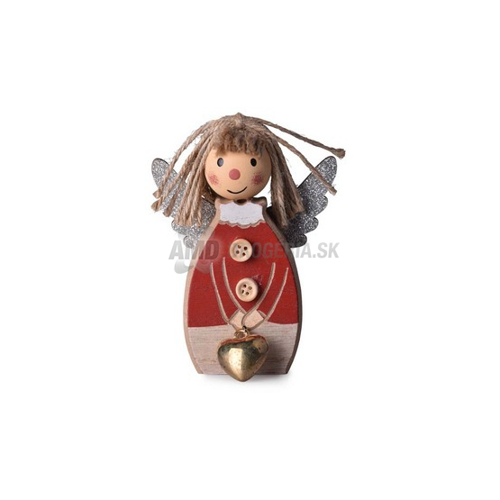 DEKORÁCIA DREVO ANJEL 80 X 110 MM