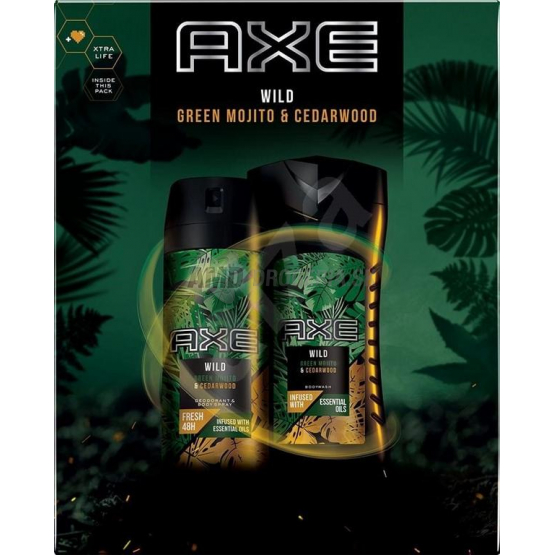 KAZETA AXE  GREEN MOJITO DEOSPRAY + SPRCHOVÝ GÉL X20