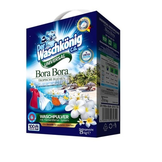WASCHKÖNING  BORA BORA UNIVERZAL 100PD/7,5KG
