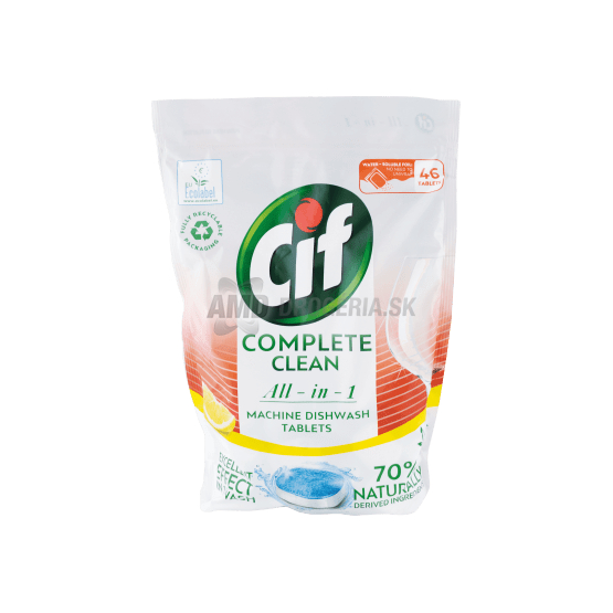CIF TABLETY DO UMÝVAČKY ALL IN ONE LEMON 46 KS