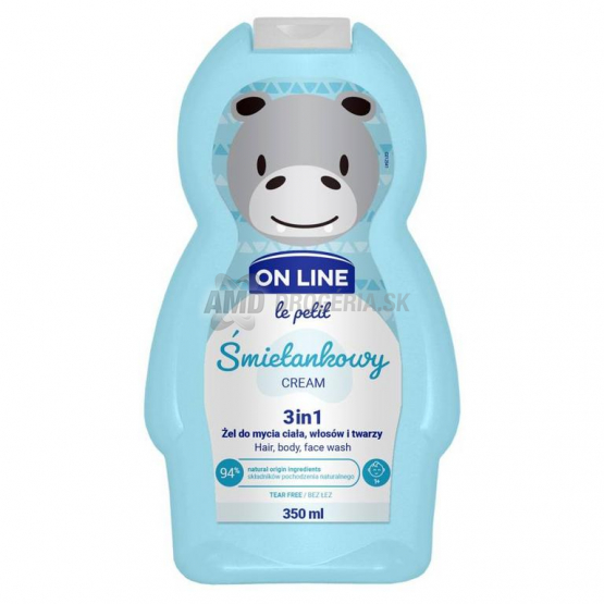 ON LINE DETSKÝ SPRCHOVÝ GÉL 3 V 1 CREAM 350 ML