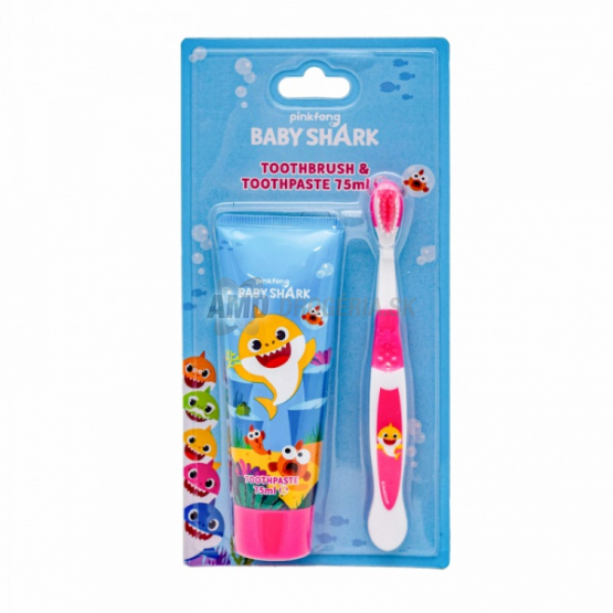 BABY SHARK DETSKÁ ZUBNÁ KEFKA + PASTA 75 ML