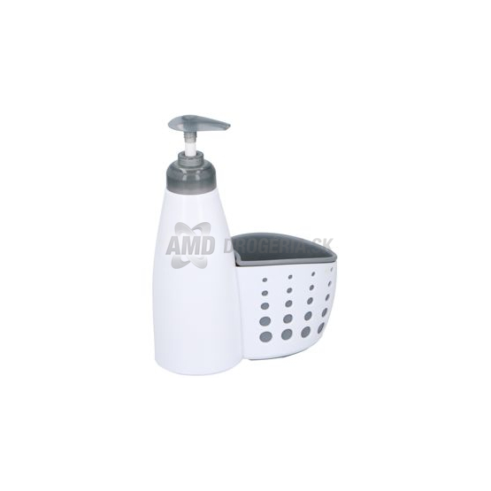 DÁVKOVAČ MYDLA ALPINA S NÁDOBKOU NA ŠPONGIU 15 X 7 X 20 MIX FARIEB