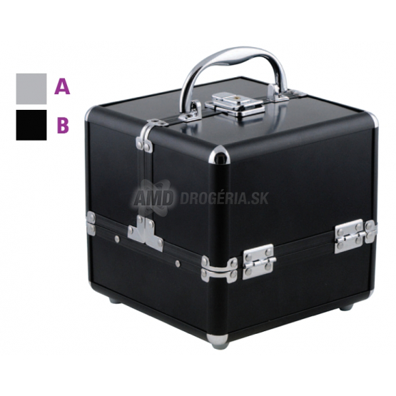 HLINÍKOVÝ KOZMETICKÝ KUFRÍK ROZKLADACÍ ČIERNY 499560 1 KS