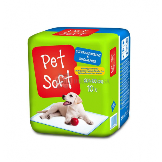 PET PODLOŽKY POD ZVIERATÁ 10 KS 60 X 60 CM