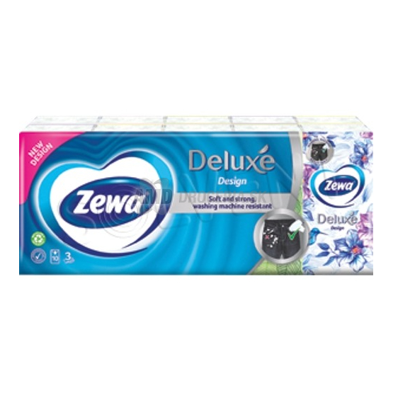 Zewa Deluxe Design hygienické vreckovky 3-vrstvové, 10x10 ks