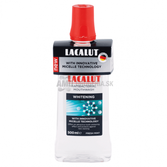 LACALUT ÚSTNA VODA ANTIBACTERIAL WHITENING 500 ML