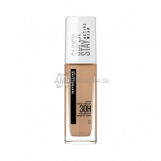 Maybelline New York SuperStay Active Wear 30H make-up 10 Ivory, 30 ml