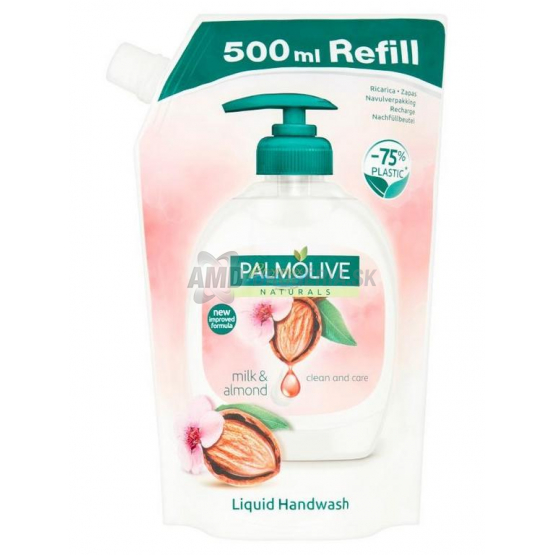 Palmolive Naturals Milk & Almond tekuté mydlo náhradná náplň, 500 ml