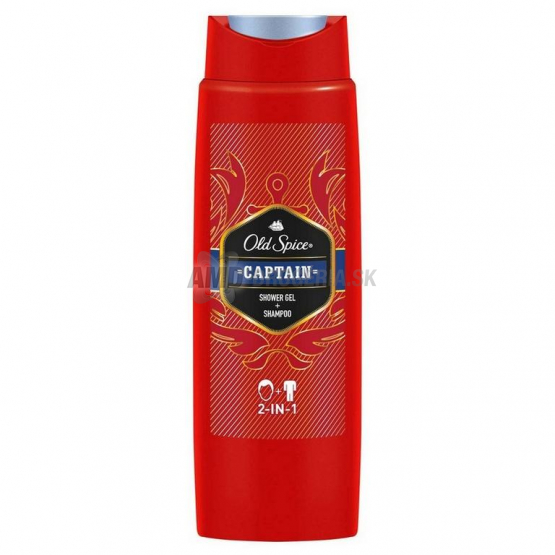 Old Spice Captain sprchový gél a šampón 2v1, 250 ml