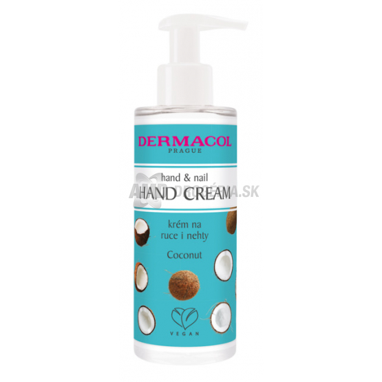 DERMACOL VEGAN KRÉM NA RUKY PUMPA COCONUT 150ML