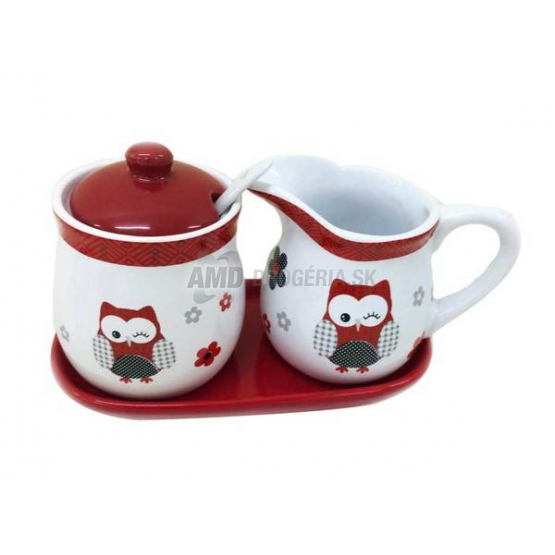 CUKORNIČKA A MLIEČNIK SOVIČKY KERAMICKÉ