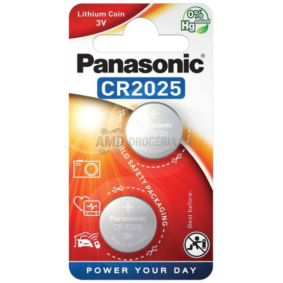 PANASONIC CR2025 LITHIUM 3V 2 KS