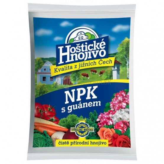 HOŠTICKÉ HNOJIVO NPK S GUANOM GRANULOVANÉ 2,5 KG