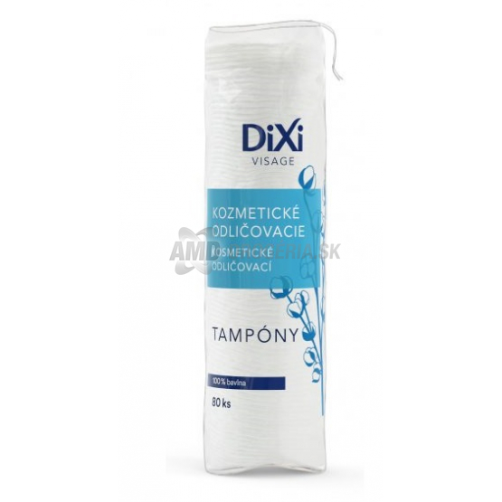 DIXI KOZMETICKÉ ODLIČOVACIE TAMPÓNY DIXI VISAGE 80 KS