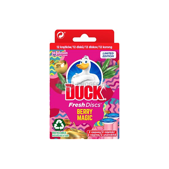 DUCK FRESH DISC BERRY MAGIC NÁHRADNÁ NÁPLŇ 2 X 36 ML