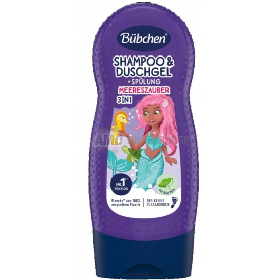 BUBCHEN KIDS SPRCHOVÝ GÉL 3v1 MALÁ MORSKÁ PANNA 230 ML
