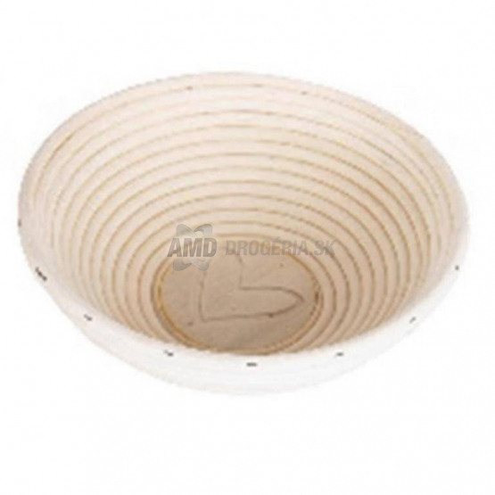 OŠATKA RATAN OKRÚHLA 20CM S DREVENÝM DNOM VZOR SRDCE 1 KS