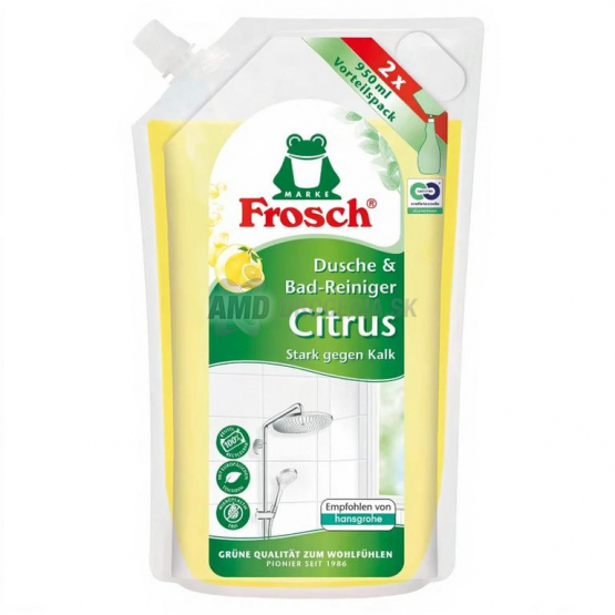 Frosch Citrus čistič do kúpeľne, náhradná náplň, 950 ml