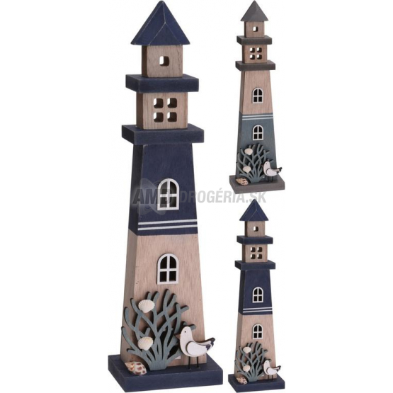 DEKORÁCIA DREVO MAJÁK  370 X 60 MM 