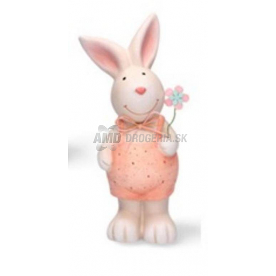 POSTAVIČKA ZAJAC S KVETOM 22CM 3022153