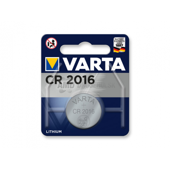 VARTA CR2016 LITHIUM 3V 1KS