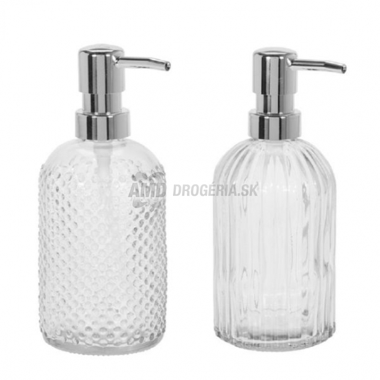 DÁVKOVAČ MYDLA SKLO ČÍRY 2 DRUHY 300 ML 1 KS