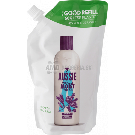 AUSSIE ŠAMPÓN MIRACLE MOISTURE NÁHRADNÁ NÁPLŇ 480 ML