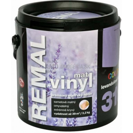 REMAL VINYL COLOR MAT  LEVANDUĽOVO FIALOVÁ 3,2KG