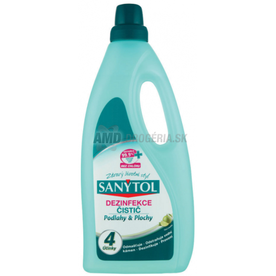 SANYTOL 4 ÚČINKY NA PODLAHY A PLOCHY S VÔŇOU LIMETKY 1L 