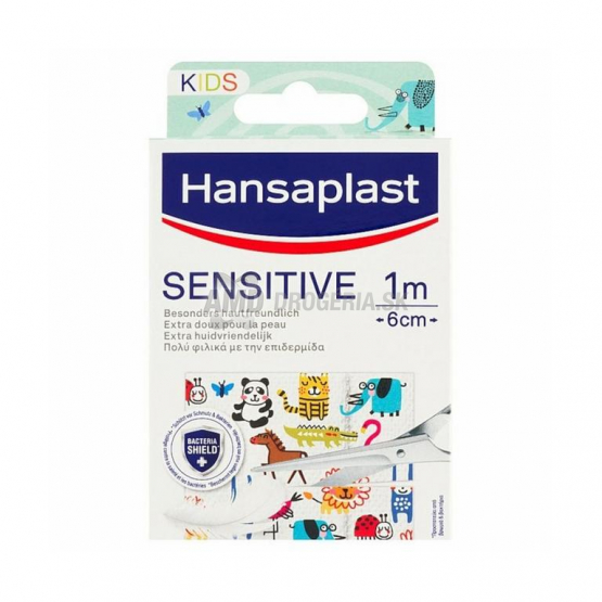 Hansaplast Kids Sensitive náplasť so zvieratkami, 20 ks