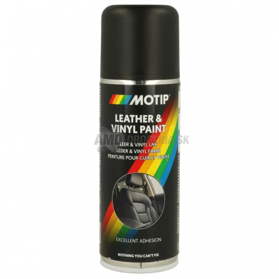 Motip Farba na kožu a vinyl čierna, sprej 200 ml