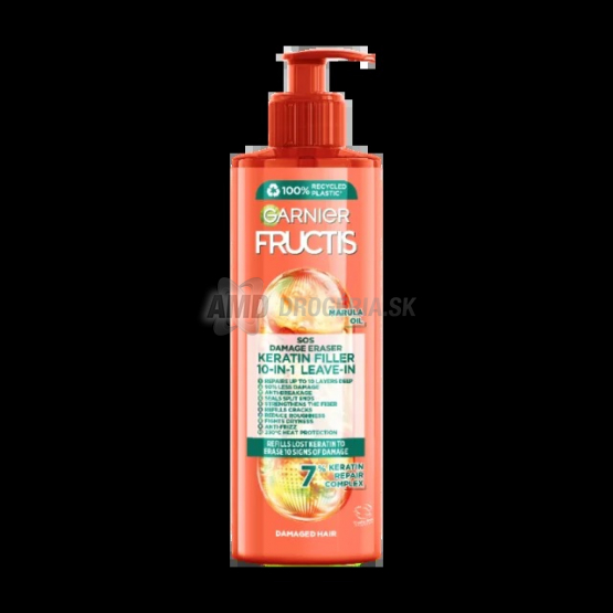 Garnier Fructis SOS Damage Eraser 10v1 bezoplachová vlasová starostlivosť, 400 ml