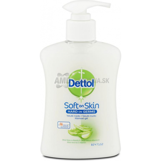 Dettol Soft on Skin tekuté mydlo Aloe Vera a vitamín E, 250 ml