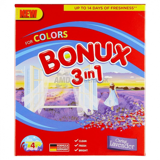 BONUX  COLOR CARING LAVENDER 4PD