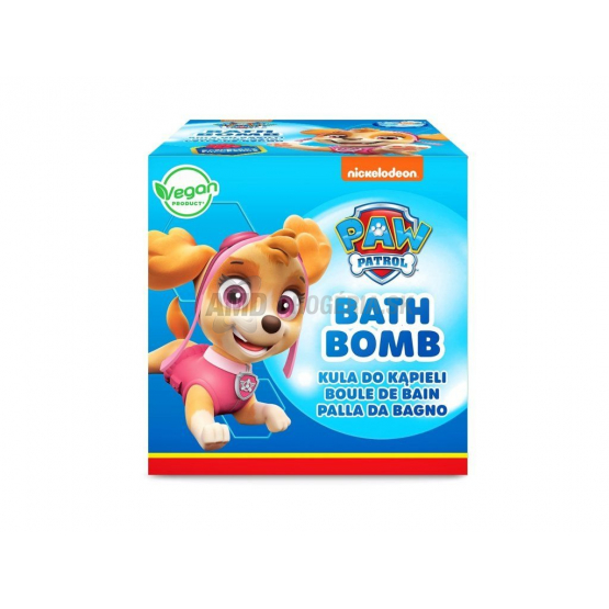 Paw Patrol Šumivá guľa do kúpeľa Skye, 165 g