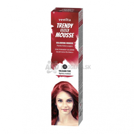 Venita Trendy Color Mousse farebná pena na vlasy 31 Vulcano Fire, 75 ml