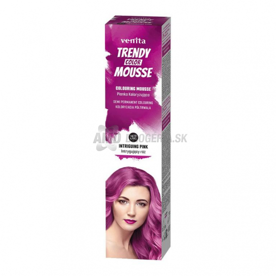 Venita Trendy Color Mousse farebná pena na vlasy 32 Intriguing Pink, 75 ml