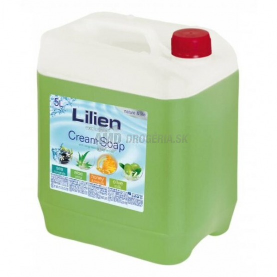 Lilien Exclusive tekuté krémové mydlo Aloe Vera, 5 l
