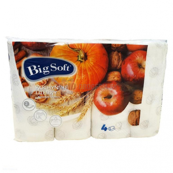 BIG SOFT KUCHYNSKÉ UTIERKY JESEŇ  4KS 2 VRSTVOVÉ 