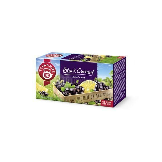 Teekanne Black Currant with Lemon, ovocný čaj, 50 g (20 vrecúšok)