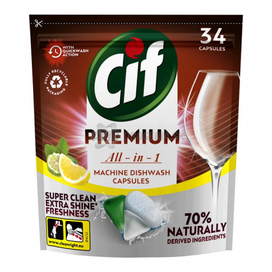 CIF TABLETY PREMIUM  LEMON 34KS