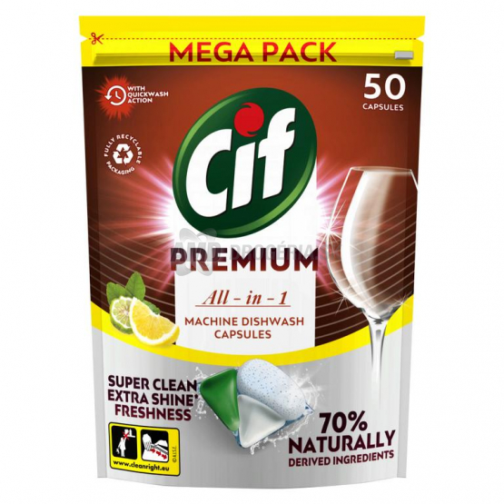 CIF TABLETY PREMIUM  LEMON 50KS