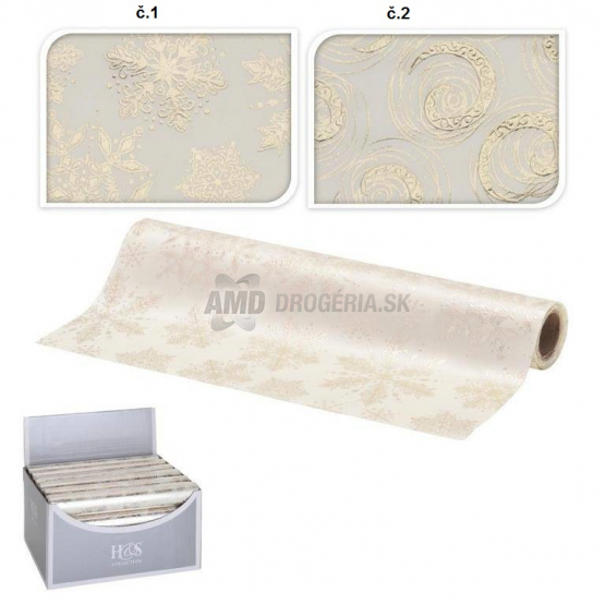 ŠTÓLA VIANOČNÁ  SATIN DEKORAČNÁ 28X270CM