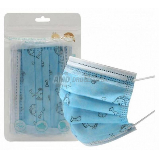 RÚŠKO 3-VRSTVOVÉ DETSKÉ MODRÉ V BAL. 10KS 