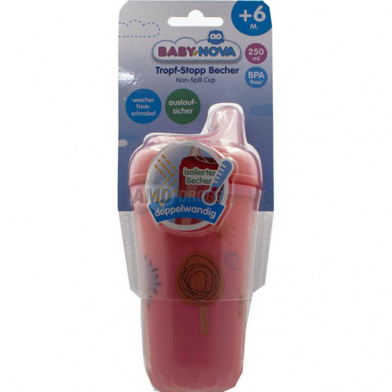 Baby Nova Netečúci termo hrnček so slamkou, 250 ml