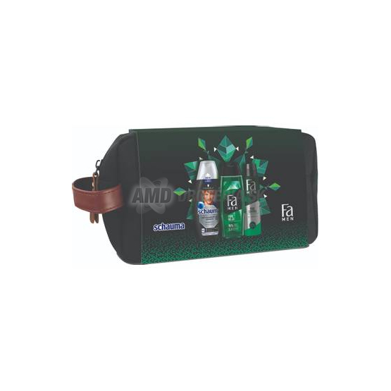 KAZETA FA+SCHAUMA MEN PURE SPRCHOVÝ GÉL + ŠAMPÓN + DEOSPRAY X21