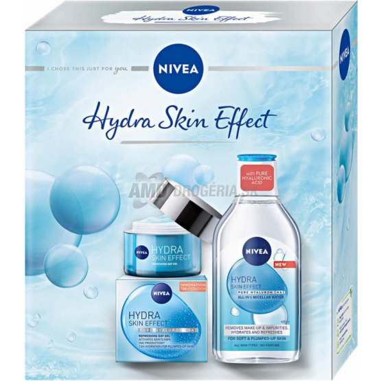 KAZETA NIVEA HYDRA SKIN DENNÝ GÉLOVÝ KRÉM + MICELÁRNA VODA  X21