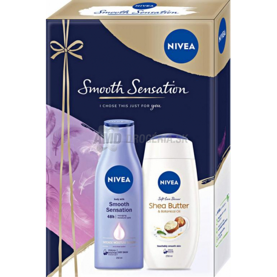 KAZETA NIVEA SMOOTH SENSATION SPRCHOVÝ GÉL + TELOVÉ MLIEKO  X21